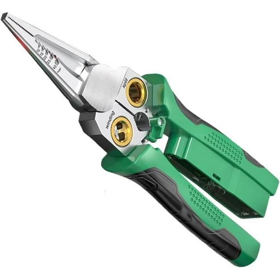 ABCISI 8 in 1 Wire Stripper with Voltage Tester, Multi-function Electric Wire Stripping Tool for Cutting and Pulling Pliers, Electrician Repair Tool