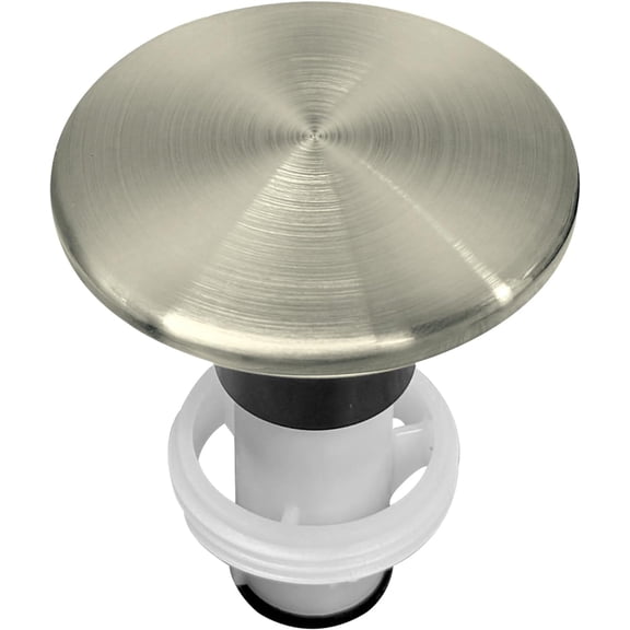ABCISI 972-098J Drain Sink Stopper, Brushed Nickel Plumbing Equipment, Bathroom Sink Push & Seal Pop Up Drain Stopper Assembly, Sealed and Durable 35338-06XX
