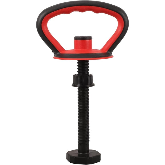 ABCISI Adjustable Kettlebell Handle Kit with Anti-Slip Grip and Stable Base Nut for Dumbbell Conversion, Attachment for Strength Training and Full Body Workouts, Home Gym Fitness Accessories