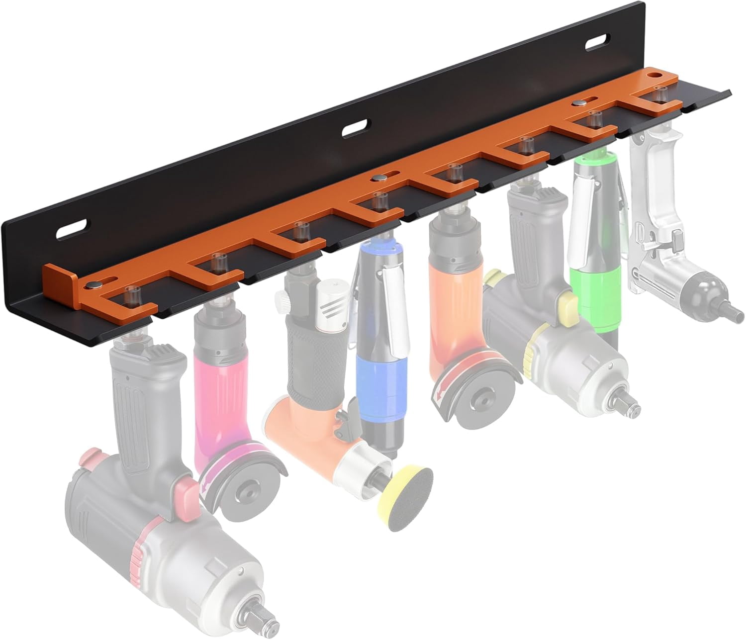 ABCISI Air Tool Pneumatic Tool Holder, Wall Mount Air Tool Rack ...