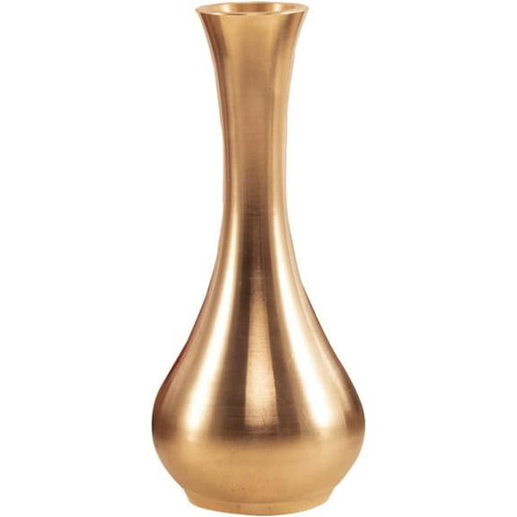 ABCISI Artistic Copper Vase Pure Copper Flower Vase for Home Desktop Decorative Arrangement