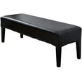 thumbnail image 1 of ABCISI Bench Cover, Stretch PU Leather Dining Room Bench Cover, Soft Waterproof Chair Cover, Oilproof Removable Washable Bench Seat Protector(BLACK), 1 of 12