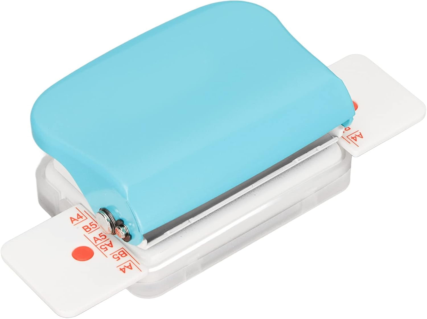 ABCISI Binding Machines, Mini Manual Multipurpose 6 Holes Cinch Book Binding Machine, Coil Binding Machine for Home Office(Blue)
