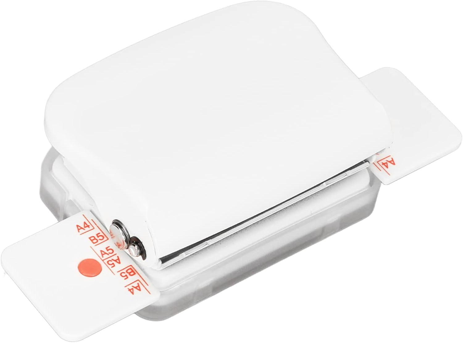 ABCISI Binding Machines, Mini Manual Multipurpose 6 Holes Cinch Book Binding Machine, Coil Binding Machine for Home Office(White)