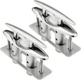 thumbnail image 1 of ABCISI Boat Cleats, 316 Stainless Steel Pop Up Cleat, Retractable Heavy Duty Pull Up Cleat Flush Mount Deck Cleats with Backing Plate and Lock Nuts（8" 2PCS）, 1 of 9