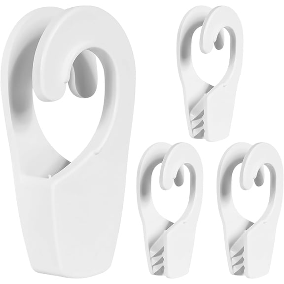 ABCISI Boat Fender Hanger, 25mm Original Single Handed Boat Fender Hanger Boat Rail Fender Hangers Quick Connect and Release Fender Lines Boat Rail Cleats Fender Clips Boat Bumpers (White)
