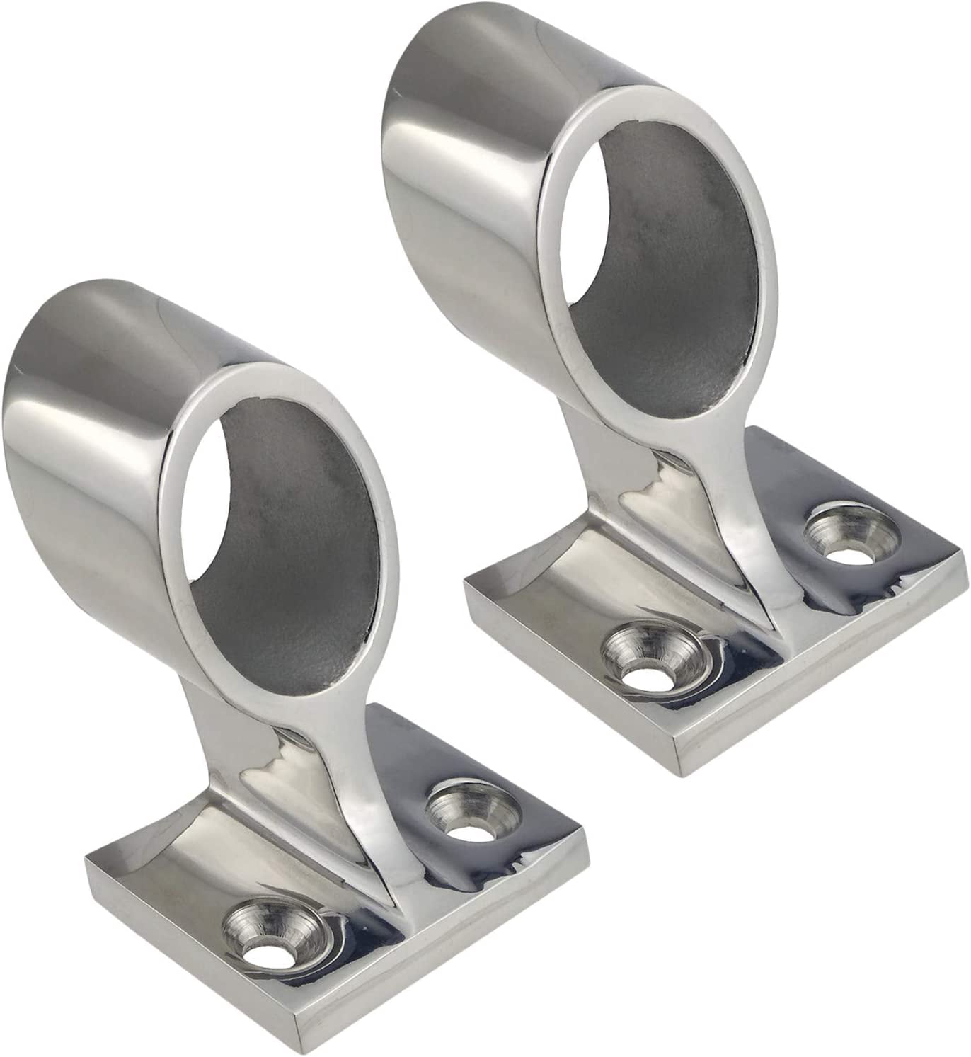 ABCISI Boat Hand Rail Bracket, Pair Heavy Duty 316SS 60°Marine Boat ...