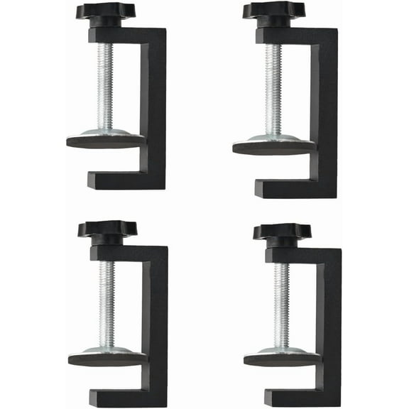 ABCISI C-Clamp for Woodworking/Welding/Building, Heavy-duty Mini Clamps Small G Clamp, Small Household Table Desk Clamp Universal Cabinet Installation Clamps, 4pcs