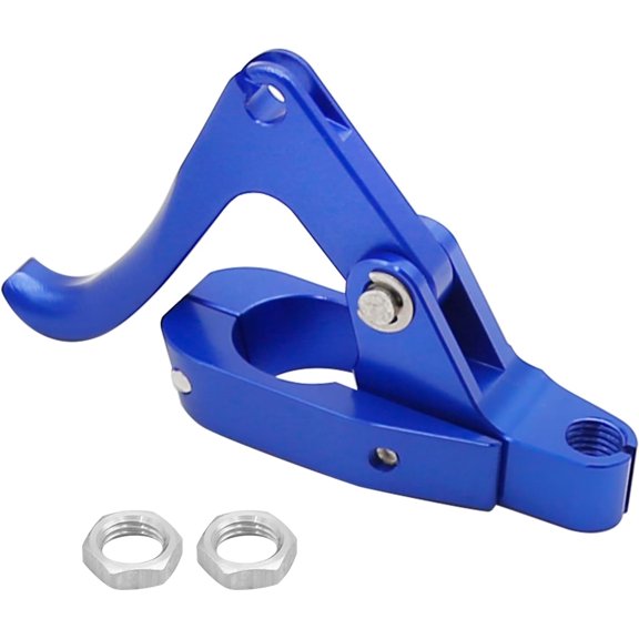 ABCISI CNC Finger Throttle Clutch Lever 7/8" Handlebar Motorcycle Replacement for Wave Runner (Blue)