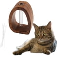 thumbnail image 1 of ABCISI Cat Whisker Holder, Petite Glass Cat Whisker Collector & Mini Decorative Vase, Ideal as Pet Keepsake Box or Loss of Cat Sympathy Gift, Tiny Vase for Home Decor (Desktop-Walnut), 1 of 7