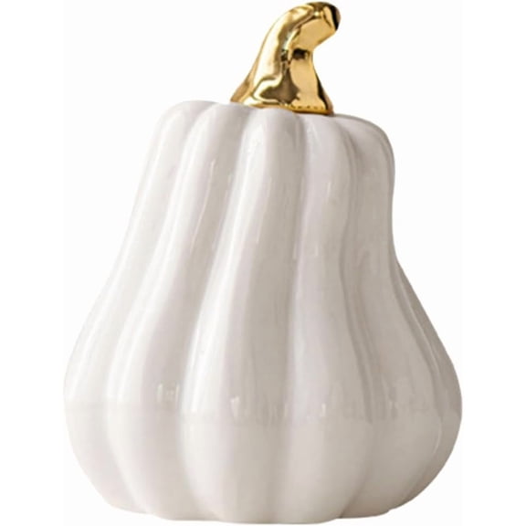 ABCISI Ceramic Pumpkin Ornaments, Halloween Table Decor for Fall Home Decoration, Miniature Pumpkin Figurines for Thanksgiving and Holiday Centerpiece, Adding Charm to Table, or Any Festive Setting