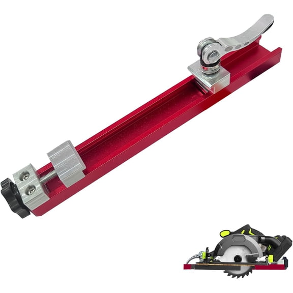 ABCISI Circular Saw Guide Rail, Circular Saw Guide Rail Fits 12" Saw Base, Adjustable Cutting Machine Base Guide, for Precise Parallel Straight Cuts and Wood Trimming