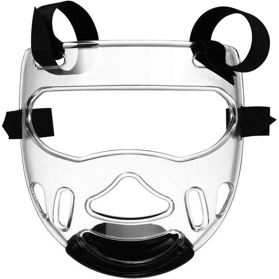 ABCISI Clear Face Guard, Clear Taekwondo Mask for Kids, Detachable Boxing Head Gear Sparring Face Guard Boxing for Karate and Other Contact Sports, Providing Athletes with Protective Gear