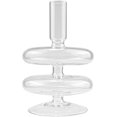thumbnail image 1 of ABCISI Clear Taper Candle Holders, Glass Candle Stick Holder Modern Candle Holders for Tapered Candlesticks Wedding Reception Centerpieces Christmas（Transparent）, 1 of 7