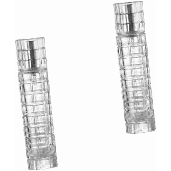 ABCISI Cocktail Sprayer, Glass Empty Bottle Refillable Atomizer Spray Bottles for Bitters and Vermouth, Lightweight Bar Tool Fragrance Fine Mist Dispenser for Travel and Home Use, Silver, 2pcs
