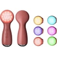 thumbnail image 1 of ABCISI Colorful LED Silicone Face Wash Brush - Sonic Vibration Face Cleaner with Heat Sensation,3 Modes & Ergonomic Handle,Waterproof Electric Face Brush for at-Home Spa & Travel Skincare(Dark Brown), 1 of 8
