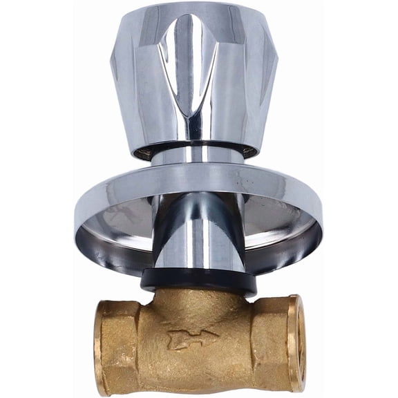 ABCISI Concealed Brass Water Valve, DN15 1/2 Inch Female Thread NPT Water Control Valve for Kitchen Faucet Toilet Valves