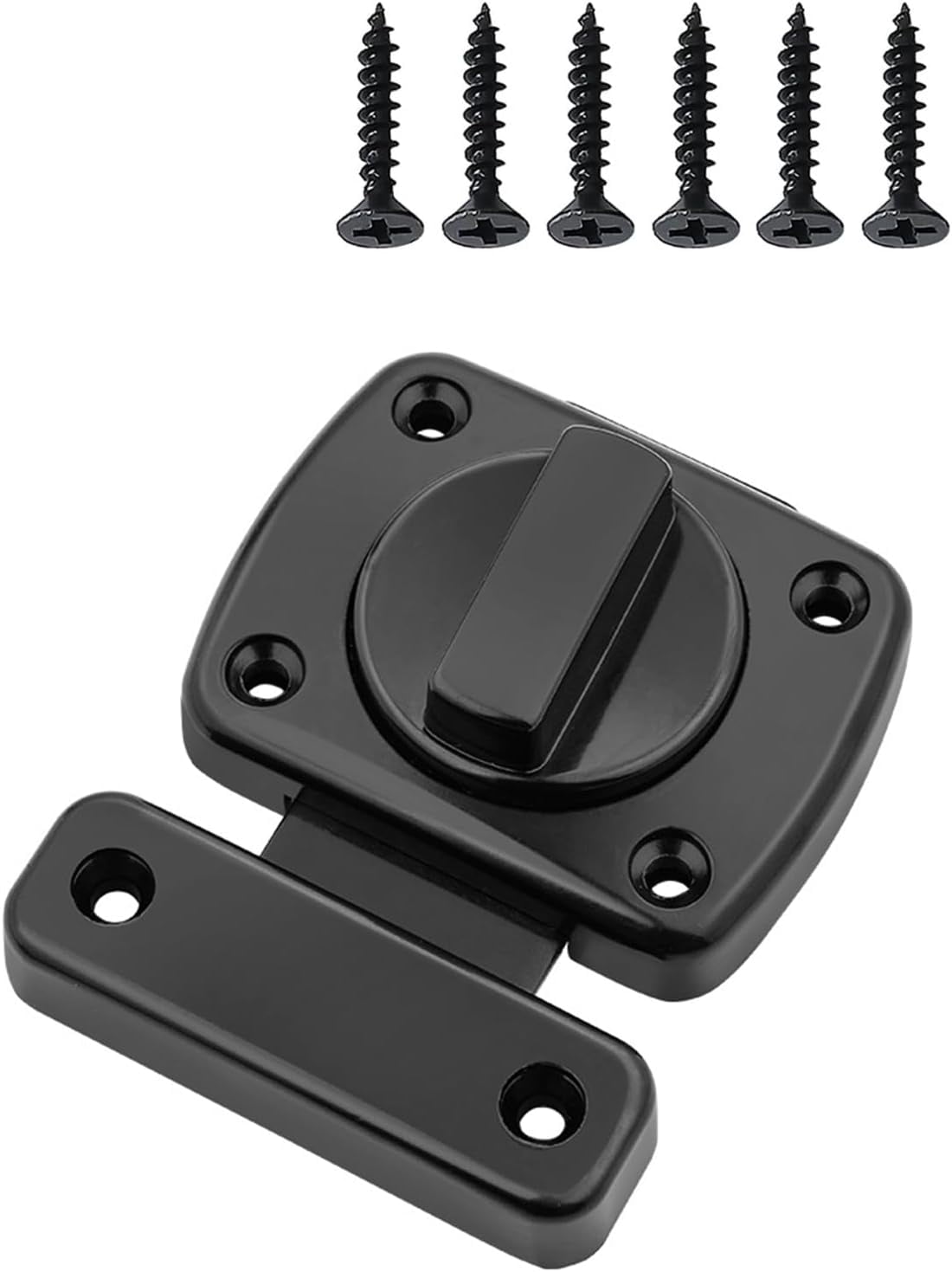 Rotating Shutter Lock ABCISI Door Latch Sliding Bolt Lock, Double-Sided Safety Rotating Door ...