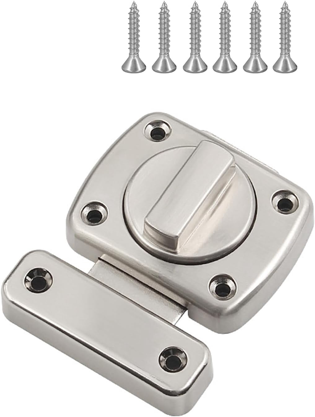Rotating Shutter Lock ABCISI Door Latch Sliding Bolt Lock, Double-Sided Safety Rotating Door ...