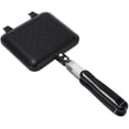 thumbnail image 1 of ABCISI Double-Sided Frying Pan, Flat Bottom Double-Coated Sandwich Maker, Non-Stick Breakfast Grilled Cheese and Panini Maker, Waffle Pancake Snack Griddle Pan, Kitchen Tortillas Maker, 1 of 9