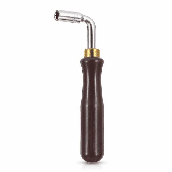 ABCISI Dulcimer Tuning Wrench, L-Shaped Stainless Steel Tuning Tool with Ergonomic Handle for Autoharp, Zither, Harp and String Instrument Pin Adjustment