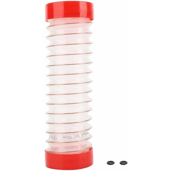 ABCISI Electric Hammer Driller Dust Cover, Drill Dust Collector, Spring Telescopic Transparent Dust Collector Drill Bit Dust Collector Avoid Drop for Home Decoration - FCM200(Red)