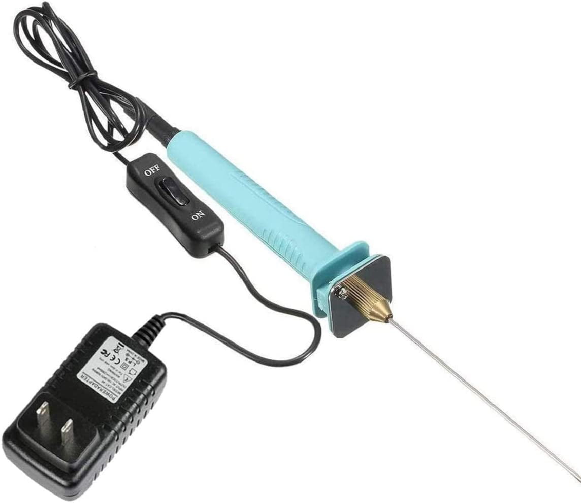 ABCISI Electric Hot Knife Foam Cutter, Vickes Cutting Hot Pen Hot Wire Cutter 15W Electric Foam Cutting Machine Pen 10CM Styrofoam Cutter Heat Cutting Tool Kit