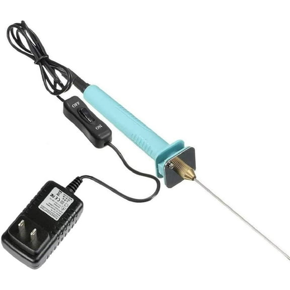 ABCISI Electric Hot Knife Foam Cutter, Vickes Cutting Hot Pen Hot Wire Cutter 15W Electric Foam Cutting Machine Pen 10CM Styrofoam Cutter Heat Cutting Tool Kit