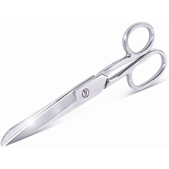 ABCISI Fabric Scissors, Heavy Duty All Metal Stainless Steel Craft Scissors, Multi-Purpose Professional Sharp Shears for Tailor Dressmaker Craft Cutting Cloth Leather Canvas Denim Paper, 6.5 Inch