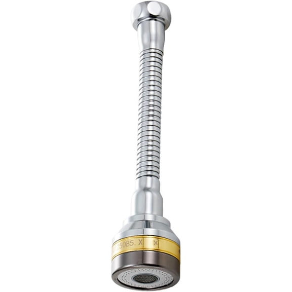 ABCISI Faucet Sprayer Attachment, 360 Degree Rotatable Splashs Proof Metal Faucet Aerator Spray Head for Home Kitchen(Extended Length)