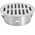 thumbnail image 1 of ABCISI Floor Drain, Stainless Steel Round Sink Removable Anti-Blocking Drain for Outdoor Yard, Roof, Balcony, 110 Flat Mouth, Large Displacement, Easy to Install and Clean, 1 of 16