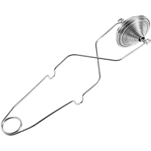 ABCISI Flour Shaker Duster, Sifter Dusting Wand for Meringue Sugar Flour, Stainless Steel Tea Strainers Sugar Shaker Sifter for Flour Confectioners and Spices, Silver L