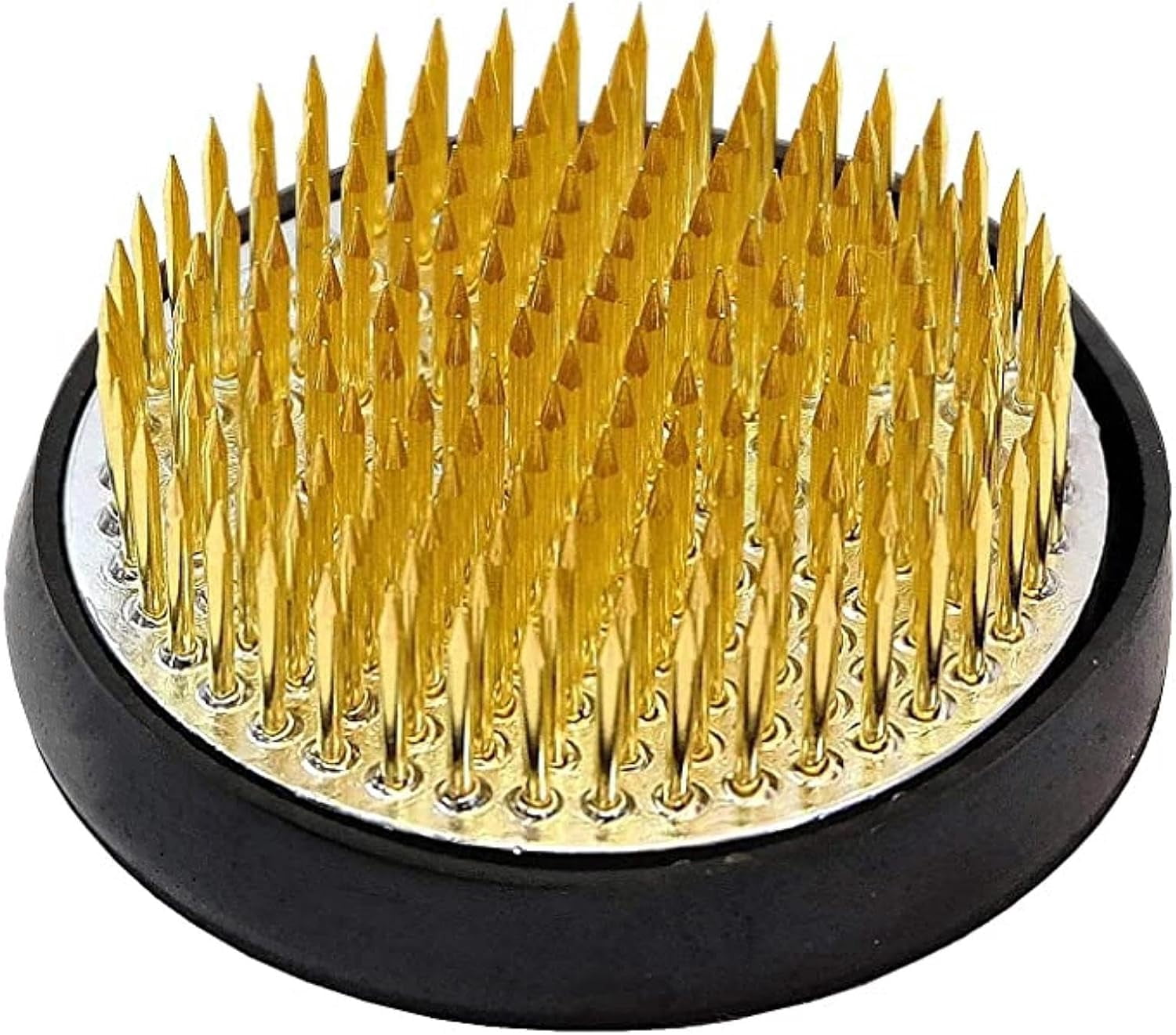 ABCISI Flower Frogs for Flower Arrangements Supplies, Japanese Flower Arranging Ikebana Kenzan, Pin Frogs for Flowers Holder with Rubber Base Flower Fixed Tools(1.97inch/50mm)