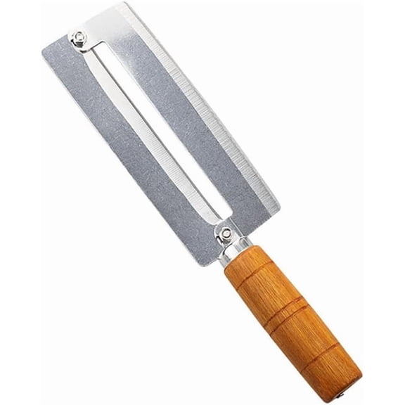 ABCISI Fruit Peeler Tool Tool Cane Sugar Peeler Knife Cutter Wooden Wood Kitchen Stainless Planing Peeling Handle with Peeler: Paring Steel Fruit Pineapple Fruit Peeler Steel
