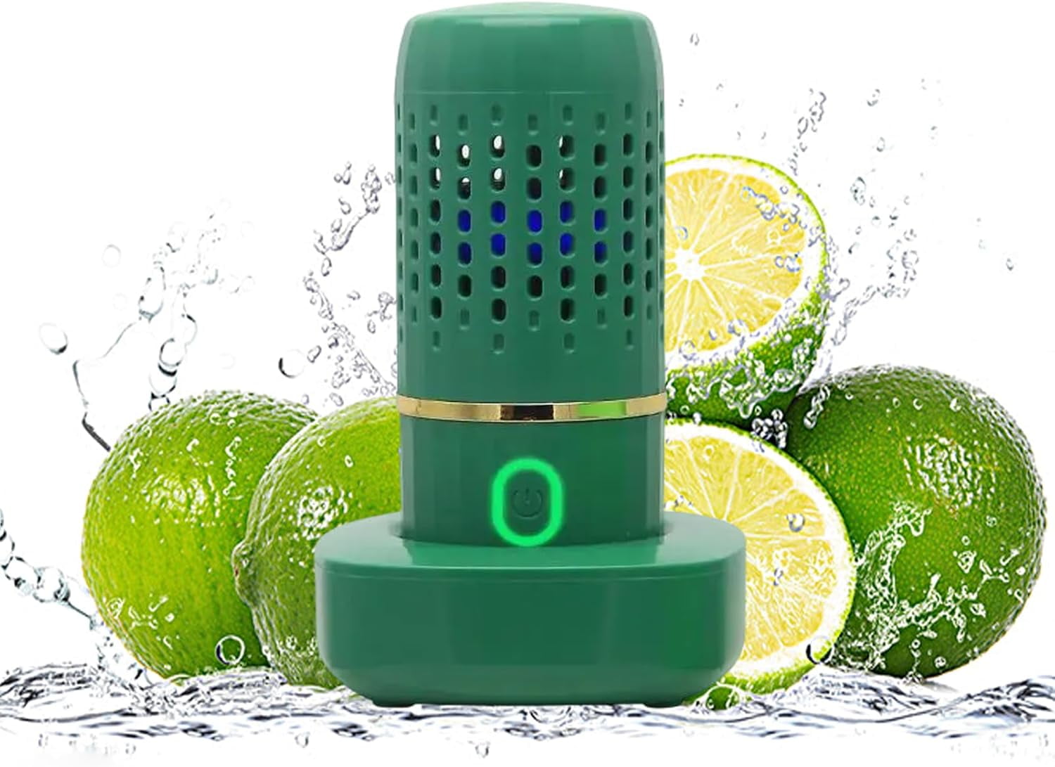 ABCISI Fruit and Vegetable Washing Machine, Electric Fruit Cleaner Device, Portable Fruit Purifier for Cleaning Fruit, Vegetable, Rice, Tableware (Green)