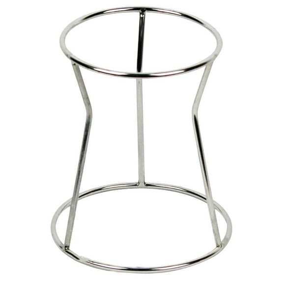 ABCISI Funnel Holder, Stainless Steel Funnel Stand for Kitchen - Removable and Stable Shelf for Cake and Octopus Ball Dispenser, 6.69 X 5.70 X 5.70 Inch, Silver