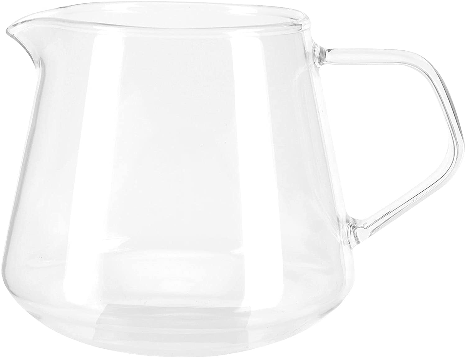 ABCISI Glass Coffee Server, 22oz Glass Coffee Carafe Manual Pour Over Coffee Maker Teapot Clear Water Kettle Pitcher for Brewing Coffee Milk Tea, Ideal for Home, Office, and Café (22oz/650ml)