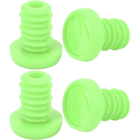 ABCISI Handlebar End Plugs, Mountain Bike Handlebar Grips Bar End Plugs, Polyester Rubber Waterproof Dustproof Plugs for 22.2mm Handlebar, Green