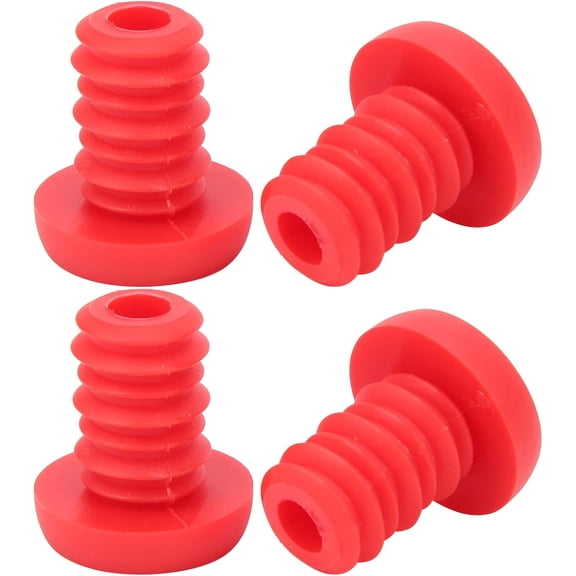 ABCISI Handlebar End Plugs, Mountain Bike Handlebar Grips Bar End Plugs, Polyester Rubber Waterproof Dustproof Plugs for 22.2mm Handlebar, Red