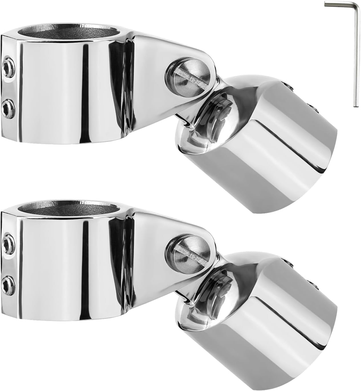 Glissière De Mâchoire Supérieure Bimini Akozon – 25 Mm, Acier Inoxydable, Pour Bateau Et Yacht (lot De 2)