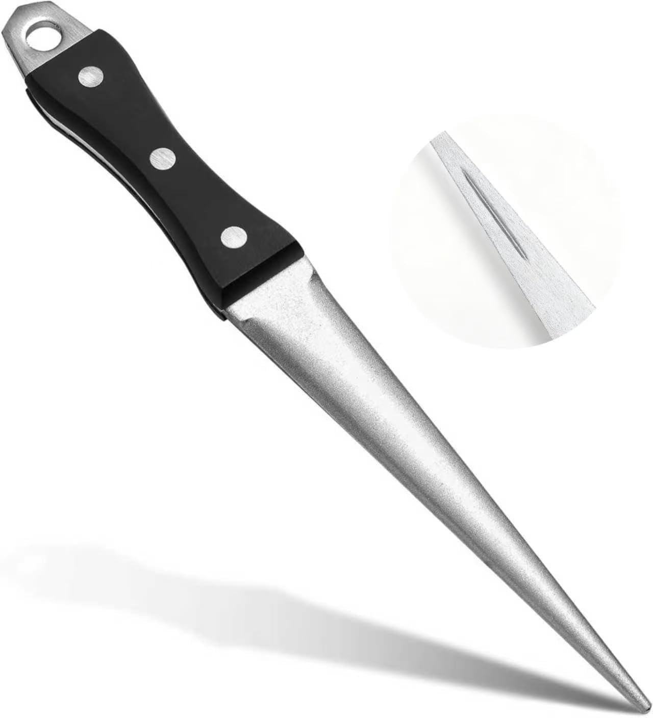 ABCISI Hoof Knife Sharpener Farrier Tool - Professional Diamond Honing Rod for Sharpening Hoof Knives - Kitchen/Garden/Outdoor Tool Blade Sharpener - Durable Handheld Knife Sharpening Rod