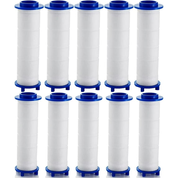 ABCISI Ion Drops Shower Head Filters, 2.95 Inch PP Cotton Filter Cartridge, Turbo Showerhead, Shower Head with Filter for Detachable (A10*pc, 2.95 * 0.94 In)