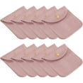 thumbnail image 1 of ABCISI Jewelry Pouch, 20 Pack 3 x 3 Inch Soft Velvet Pouches with Snap Button, Portable Storage for Rings, Necklace, Bracelet, Earring, Watch (Pink), 1 of 13