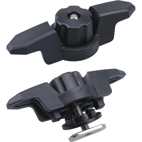 ABCISI Kayak Cleat, Kayak Zig Zag Cleats for Canoe Gripper Rope Cleats for Boats Black Nylon, Marine Cam Cleat Sailing Fast Entry Sailboat Equipment Maximum for Line, Size 5/8", 2 Pack