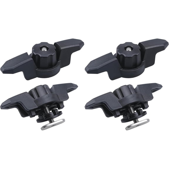 ABCISI Kayak Cleat, Kayak Zig Zag Cleats for Canoe Gripper Rope Cleats for Boats Black Nylon, Marine Cam Cleat Sailing Fast Entry Sailboat Equipment Maximum for Line, Size 5/8", 4 Pack