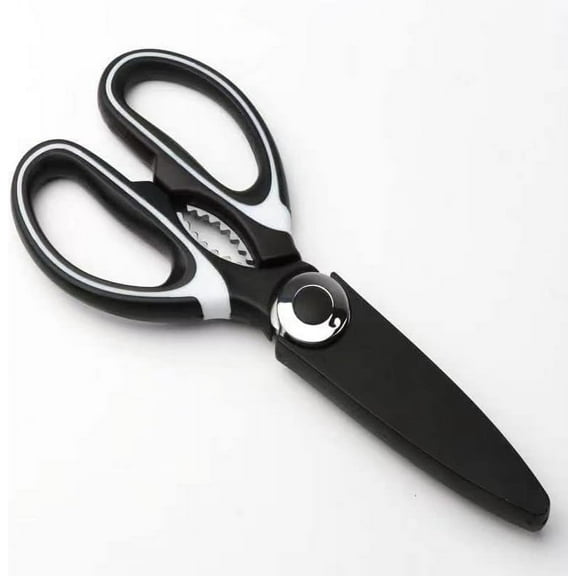 ABCISI Kitchen Scissors, Stainless Steel Sharp Blades - Multipurpose Kitchen Scissors Heavy Duty for Meat, Chicken, Fish, Vegetables, and Herbs, Suitable for Left and Right Hand