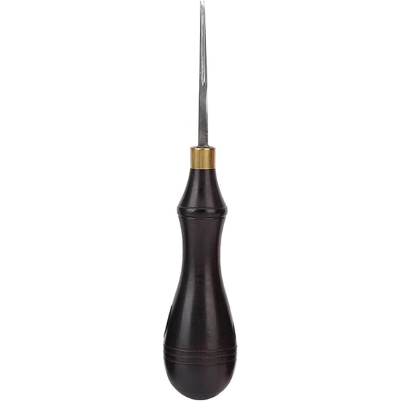 ABCISI Leather Edge Bevelers, 16 * 0.7mm Leather Beveler Tool with Ergonomic Wood Handle, Edge Beveler Leather Tool for Making Belts Wallets Shoes Leather Clothes - Ideal for All Skill Levels