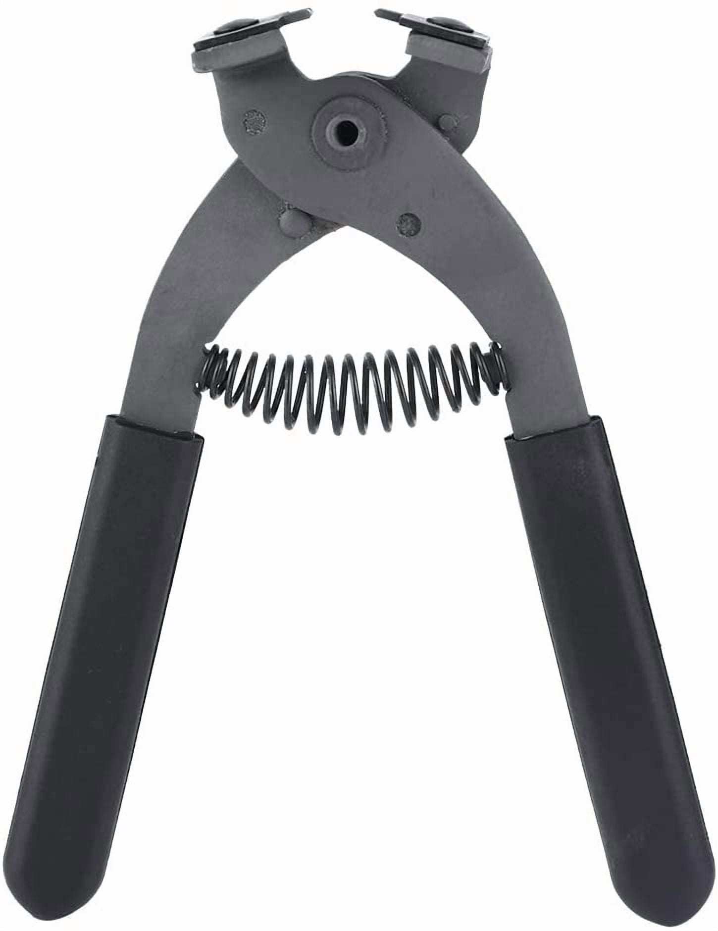 ABCISI Leather Silent Pliers, 17cm / 6.7in Carbon Steel Silent Pliers for Leather Craft, Hole Punch Tool for Belts, Purses & Watch Bands - Home DIY Craft Projects (4mm-4 Teeth)
