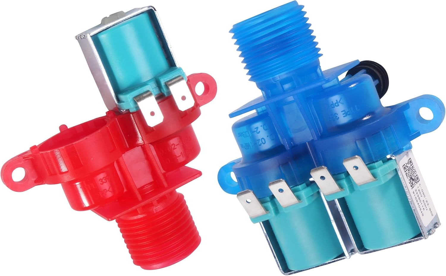 ABCISI MVWX655DW1 W10240948 Washer Hot Water Inlet Valve W10240949 Washer Cold Water Inlet Valve Compatible with May-tag whirl-pool washer Replace AP6327638, ap6285450, W10240949, W11168740