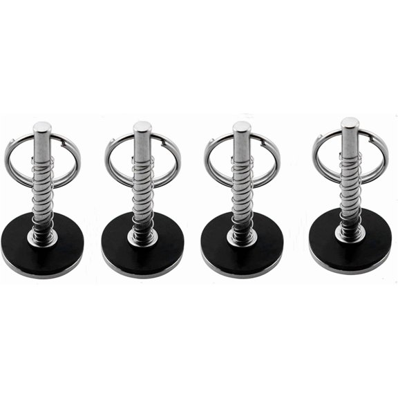 ABCISI Marine Hatch Cover Pull Handle with Spring Hidden Pin Button for Fishing Boat Yacht , Stainless-Steel 316 Hatch Cover Pull Lifter & Rubber Gasket and Spring(Pin Dia:7.8MM) 1pc